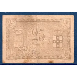 Bon ville Roubaix et Tourcoing 25 centimes, TB, 16.12.1916 Pirot 59-2128 Billet