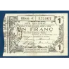 Bon régional Nord, Aisne et Oise (Fourmies) 1 franc, TTB, 12.12.1917 Pirot 59-1133 Billet