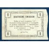 Bon régional Nord, Aisne et Oise (Fourmies) 1 franc, TTB, 12.12.1917 Pirot 59-1133 Billet