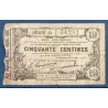 Bon régional Nord, Aisne et Oise (Fourmies) 50 centimes, B, 8.5.1916 Pirot 59-1115 Billet