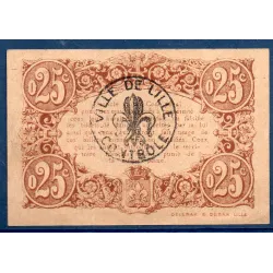 Bon communal Lille 25 centimes, Sup, 13.7.1917 Pirot 59-1621 Billet