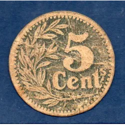 Bon Banque d'émission Lille 5 centimes, B, 1915 Pirot 59-3058 Billet