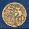 Bon Banque d'émission Lille 5 centimes, B, 1915 Pirot 59-3058 Billet