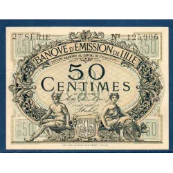Bon Banque d'émission Lille 50 centimes, Neuf, 08.1915 Pirot 59-1599 Billet