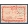 Bon communal Glageon 1 franc, TB-, 26.11.1914 Pirot 59-1171 Billet