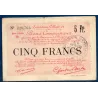 Bon communal Douai et Carvin 5 francs, TB+, 22.5.1916 Pirot 59-787 Billet