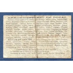 Bon communal Douai et Carvin 50 centimes, B, 22.5.1916 Pirot 59-739 Billet