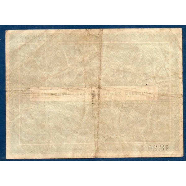 Bon ville Bailleul 1 franc, TB, 8.1914 Pirot 59-252 Billet