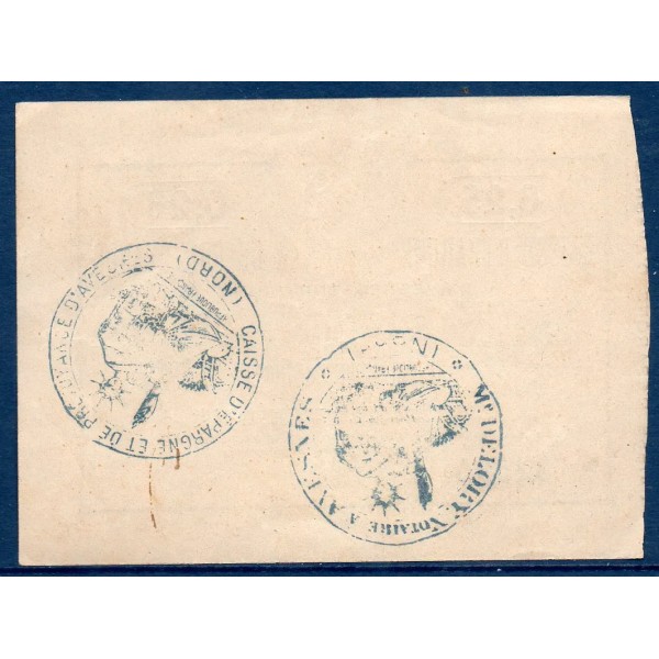 Bon Caisse d'épargne Avesnes-sur-Helpe 25 centimes, TTB, ND Pirot 59-233 Billet