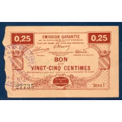 Bon Arrondissement Avesnes, TB, ND Pirot 59-187 Billet