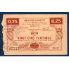 Bon Arrondissement Avesnes, TB, ND Pirot 59-187 Billet