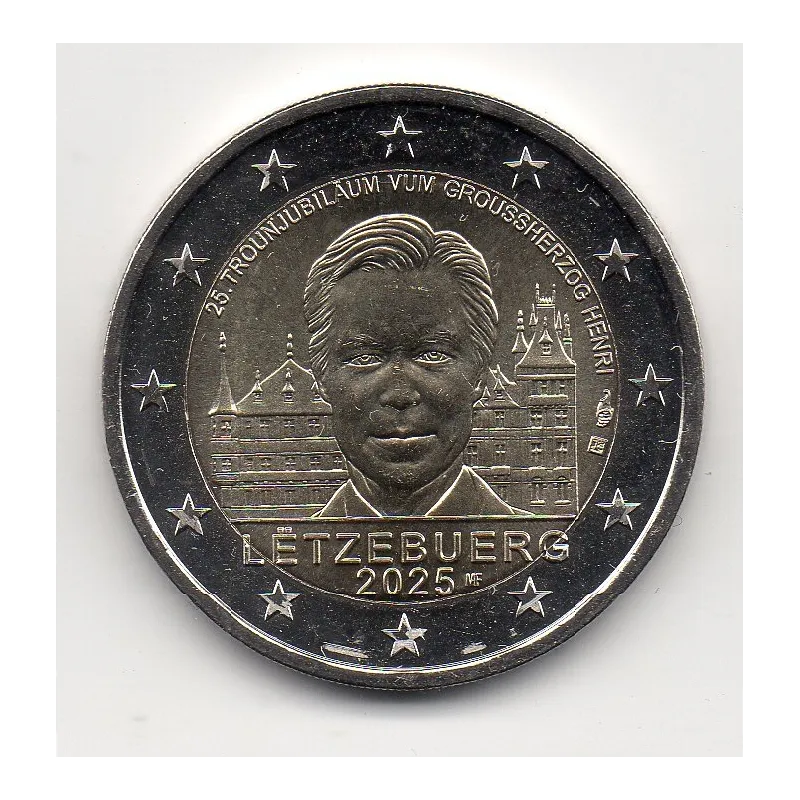 2 euro commémorative Luxembourg 2025 25 ans accession au trône pièce de monnaie € 2 euro commémorative Luxembourg 2025 25 ans accession au trône pièce de monnaie €