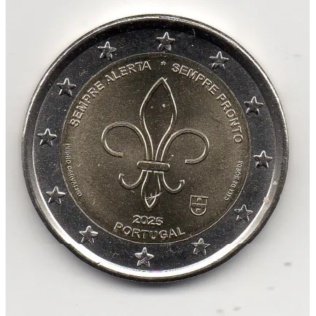 2 euro commémorative Portugal 2025 Scoutisme pièce de monnaie €