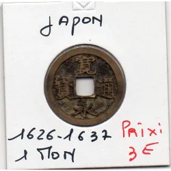 Japon Shoguna 1 mon 1626-1637 TTB, KM.C1
