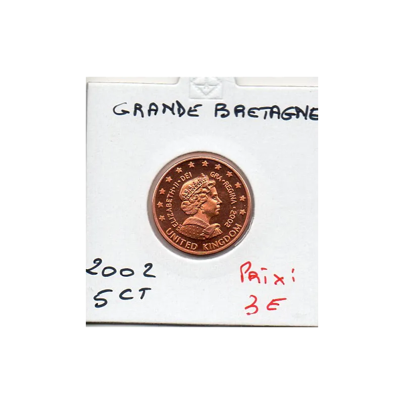 Grande Bretagne essai 5 centimes 2002 Spl Probe Grande Bretagne essai 5 centimes 2002 Spl Probe