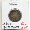 Saxe Albertine 1/6 thaler 1856 TB KM.1186 Johann