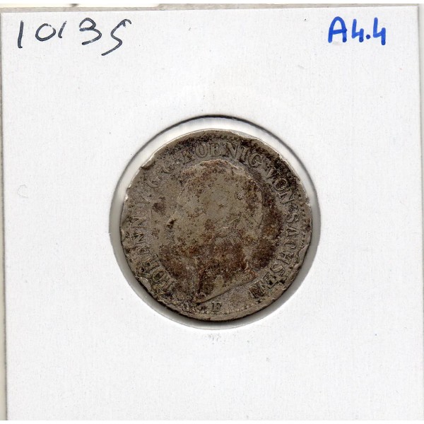Saxe Albertine 1/6 thaler 1856 TB KM.1186 Johann