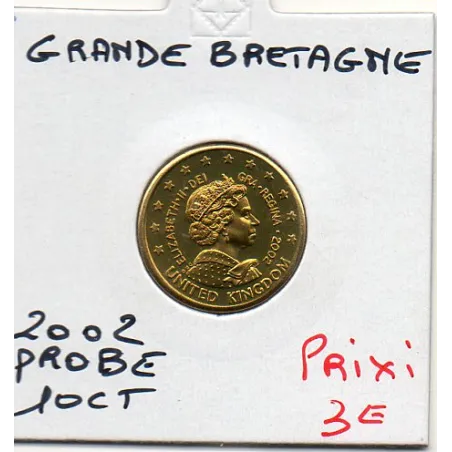 Grande Bretagne essai 10 centimes 2002 Spl Probe