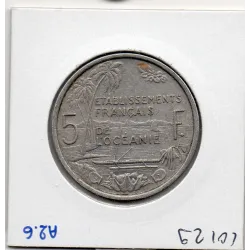 Océanie 5 Francs 1952 TTB, Lec.24
