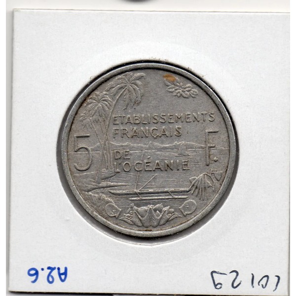 Océanie 5 Francs 1952 TTB, Lec.24