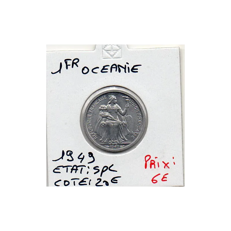 Océanie 1 Franc 1949 Spl, Lec.18 Océanie 1 Franc 1949 Spl, Lec.18