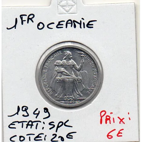 Océanie 1 Franc 1949 Spl, Lec.18