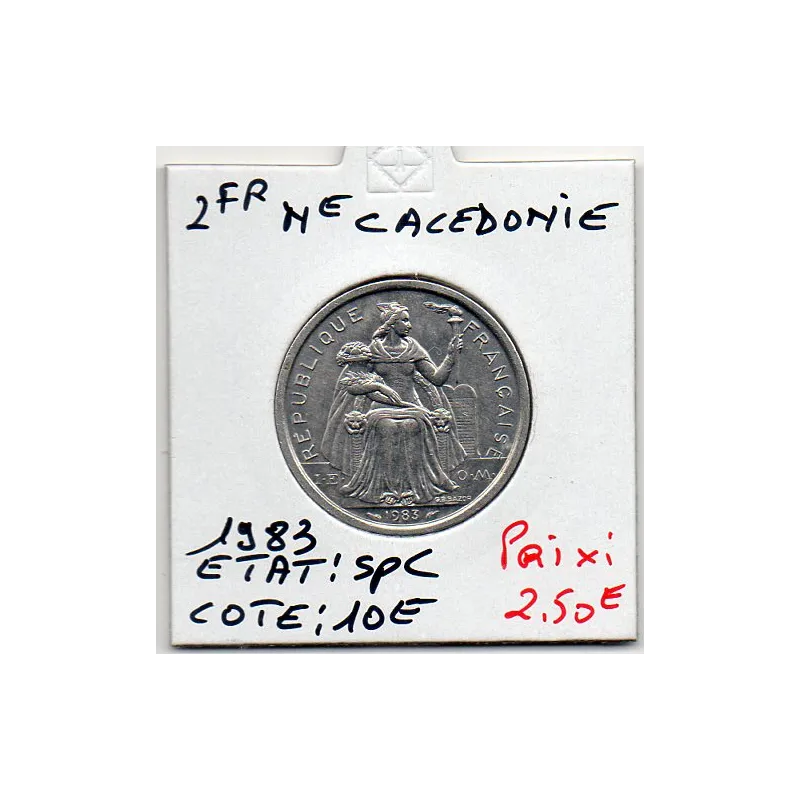 Nouvelle Calédonie 2 Francs 1983 Spl, Lec 63 Nouvelle Calédonie 2 Francs 1983 Spl, Lec 63