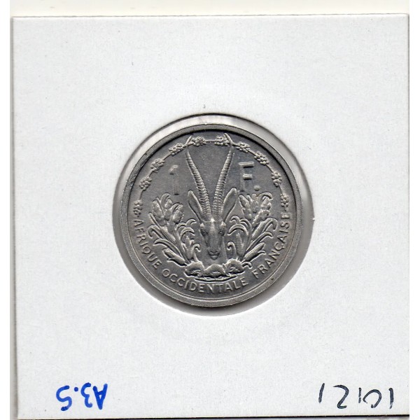 AOF Afrique Occidentale Française 1 Franc 1948 Sup, Lec.6