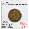 Cote des Somalis 20 francs 1952 TTB+, Lec.42
