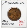 Madagascar 1 franc 1943 TTB, Lec 94 pièce de monnaie