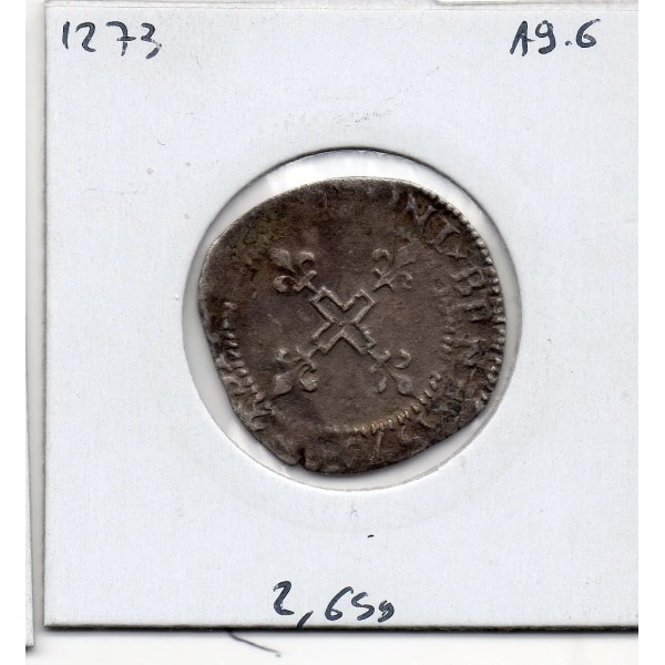 Double sol Parisis 1er type Charles IX (1576 N Montpellier) TB