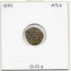 Liard de Lyon frappé aux 3 lys 1656 Louis XIV TB