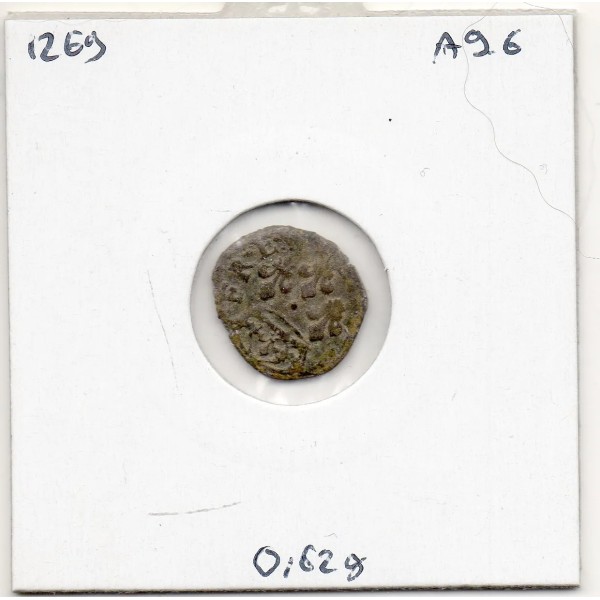 Liard de Lyon frappé aux 3 lys 1656 Louis XIV TB