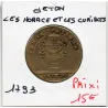Jeton Révolution Les Horaces et les Curiaces 1793 TTB+ Feuardent manque