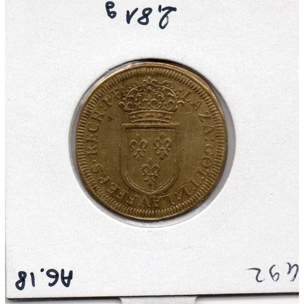 Jeton Louis XIV Nuremberg Banalisé ND Sup Feuardent 13000