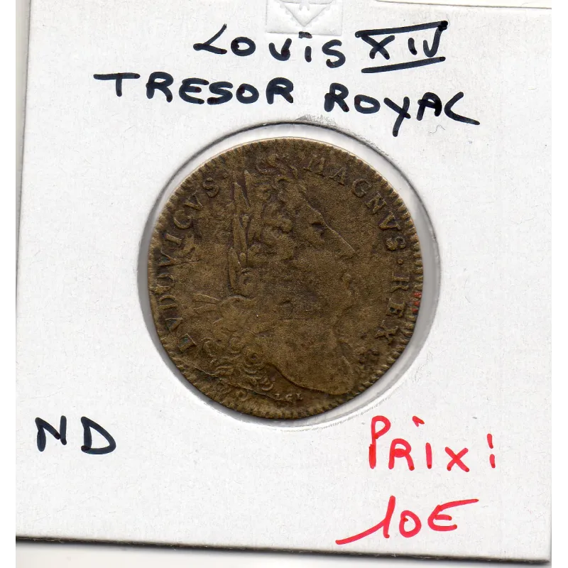 Jeton Louis XIV Trésor royal ND TB Feuardent 1967 Jeton Louis XIV Trésor royal ND TB Feuardent 1967