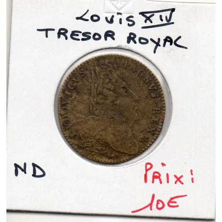 Jeton Louis XIV Trésor royal ND TB Feuardent 1967
