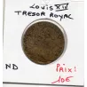 Jeton Louis XIV Trésor royal ND TB Feuardent 1967
