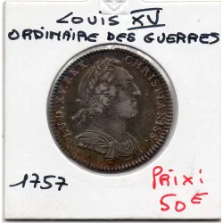 Jeton Louis XV Ordinaire des guerres 1757 TB Feuardent 609
