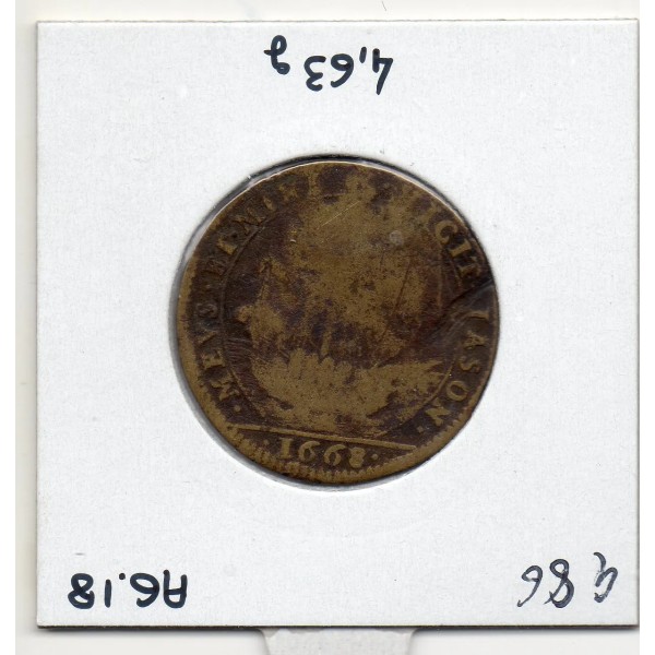 Jeton Marie Thérèse 1668 feuardent 13128