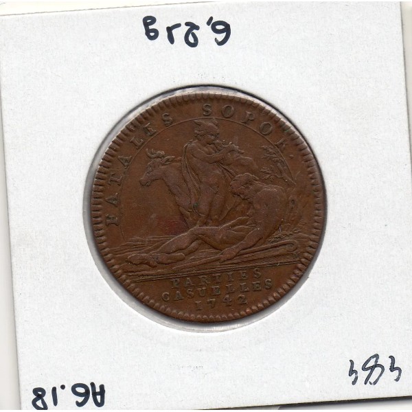 Jeton Louis XV Parties Casuelles Fatalis Sopor N1742 D Feuardent 2784