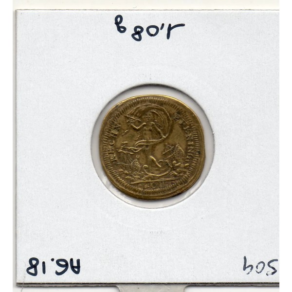 Jeton Louis XV Sous les auspices de la fortune Sup