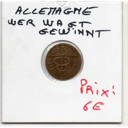 Jeton Nuremberg au caducée Wer Wagt GEWINNT SUP Rechenpfennig