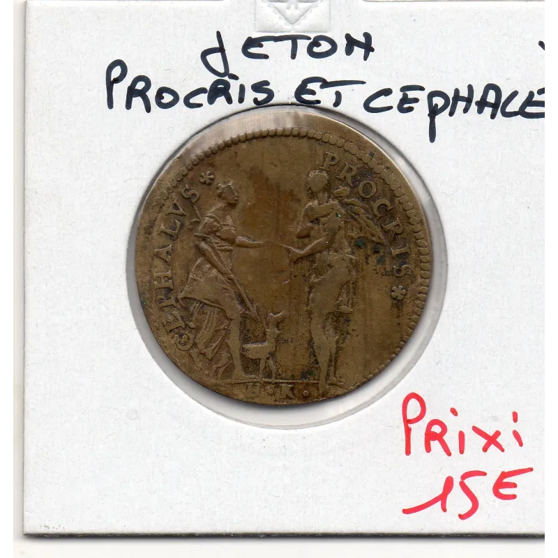 Jeton Procris et Céphale ND TB Feuardent 12208 Jeton Procris et Céphale ND TB Feuardent 12208