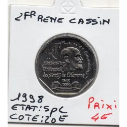 2 francs René Cassin Nickel 1998 Spl