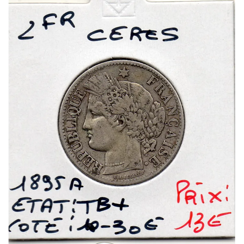 2 Francs Cérès 1895 TB+ 2 Francs Cérès 1895 TB+