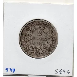 2 Francs Cérès 1872 K Bordeaux TB+
