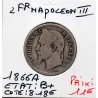 2 francs Napoléon III tête laurée 1866 A Paris B+