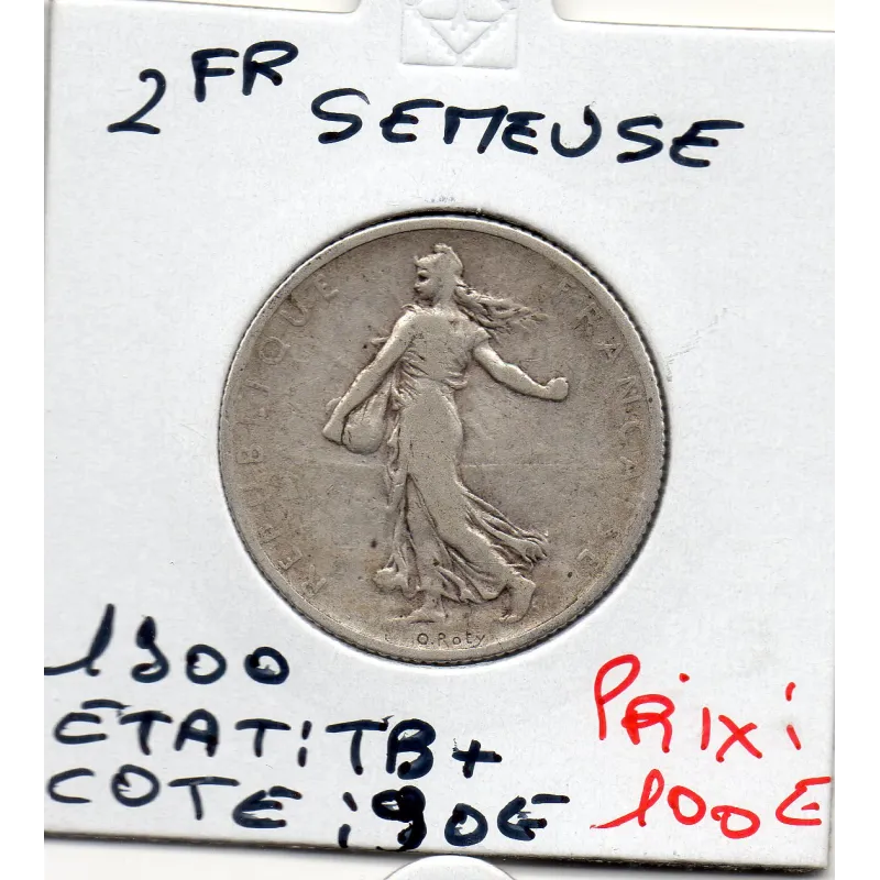 2 Francs Semeuse Argent 1900 TB+ 2 Francs Semeuse Argent 1900 TB+