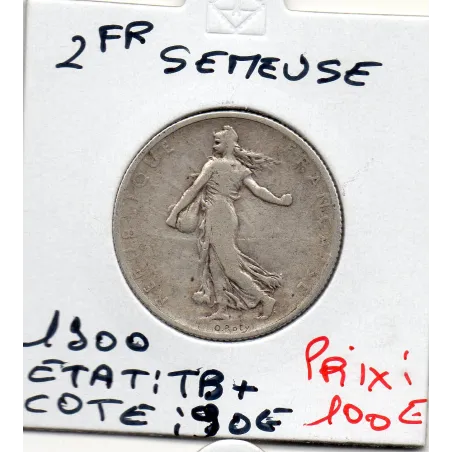 2 Francs Semeuse Argent 1900 TB+